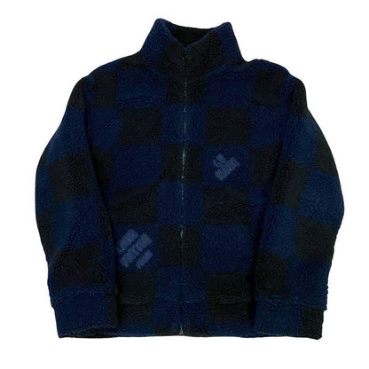Louis Vuitton NIGO Logo Boa Jacket Polyester Blouson Outerwear XL