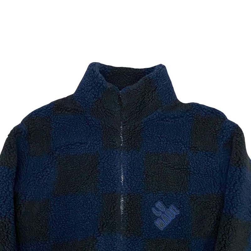 Louis Vuitton NIGO Logo Boa Jacket Polyester Blouson Outerwear XL