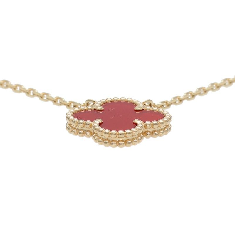 Van Cleef & Arpels Vcard38500 Vintage Alhambra 18K Yellow Gold Carnelian