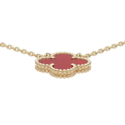 Van Cleef & Arpels Vcard38500 Vintage Alhambra 18K Yellow Gold Carnelian