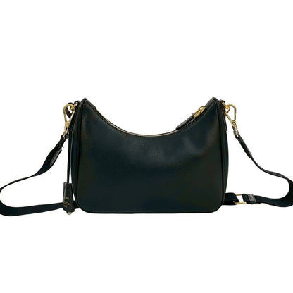 Prada Triangle Logo Hardware Saffiano Leather 2-Way Shoulder Bag