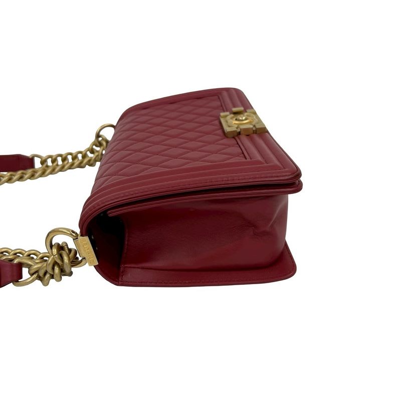 Chanel Chanel Boy Lambskin Chain Shoulder Bag