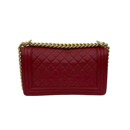 Chanel Chanel Boy Lambskin Chain Shoulder Bag