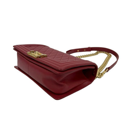 Chanel Chanel Boy Lambskin Chain Shoulder Bag