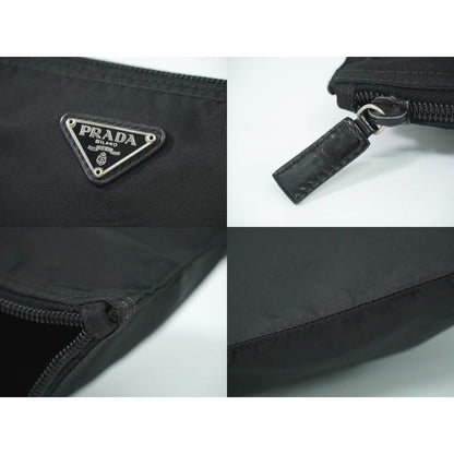 Prada Nylon Pouch Accessory Case Black Miscellaneous Goods
