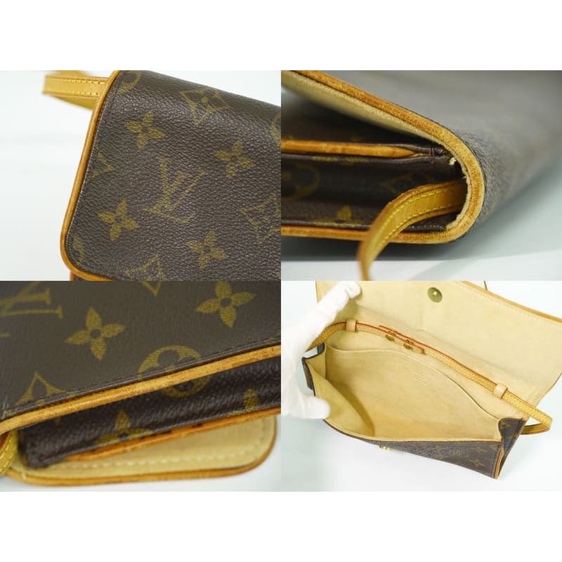 Louis Vuitton Pochette Twin GM Monogram 2-Way Shoulder Bag Clutch