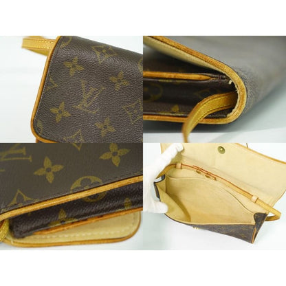 Louis Vuitton Pochette Twin GM Monogram 2-Way Shoulder Bag Clutch