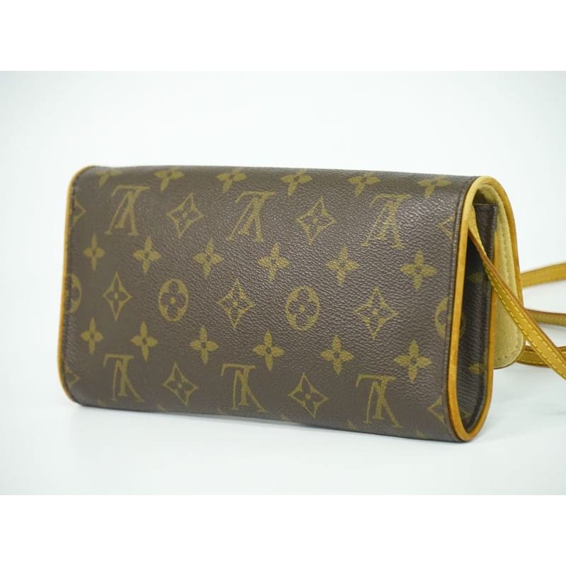 Louis Vuitton Pochette Twin GM Monogram 2-Way Shoulder Bag Clutch
