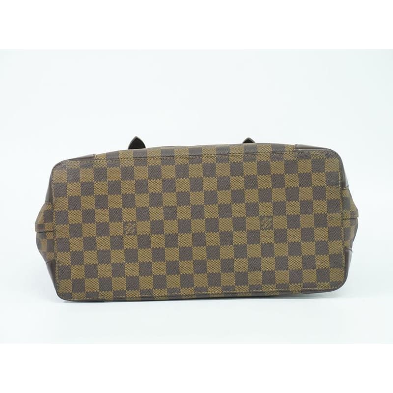 Louis Vuitton Hampstead MM Damier Ebene Tote Bag Handbag Brown