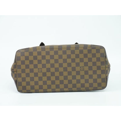 Louis Vuitton Hampstead MM Damier Ebene Tote Bag Handbag Brown