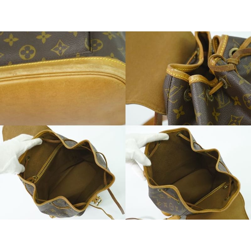 Louis Vuitton Montsouris MM Rucksack Sac Backpack Monogram Brown