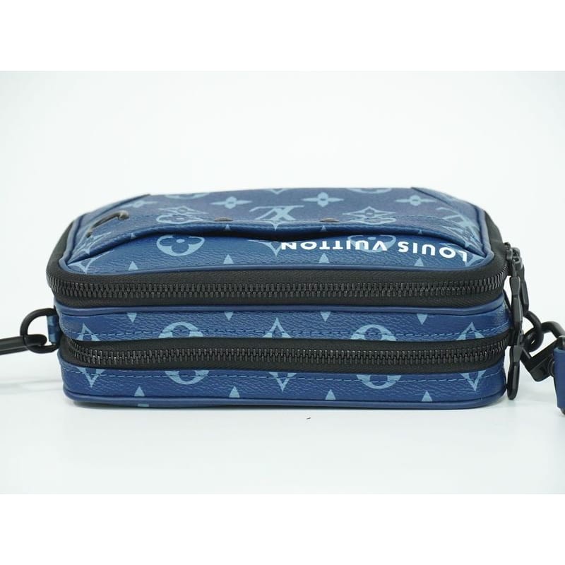 Louis Vuitton Nano Alpha Wearable Wallet Monogram Navy Shoulder