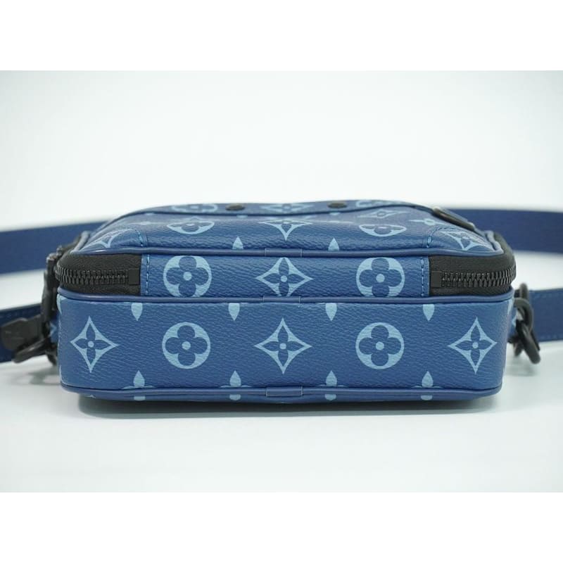 Louis Vuitton Nano Alpha Wearable Wallet Monogram Navy Shoulder
