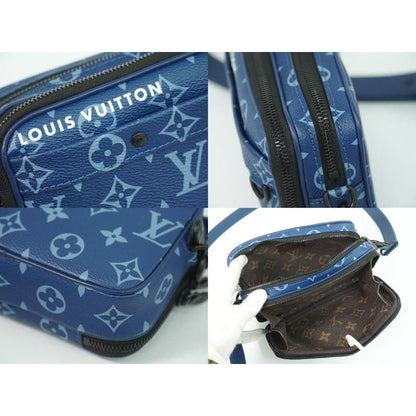 Louis Vuitton Nano Alpha Wearable Wallet Monogram Navy Shoulder