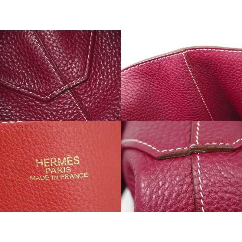 Hermes Double Sens 36 Taurillon Clemence Leather Tote Bag Handbag
