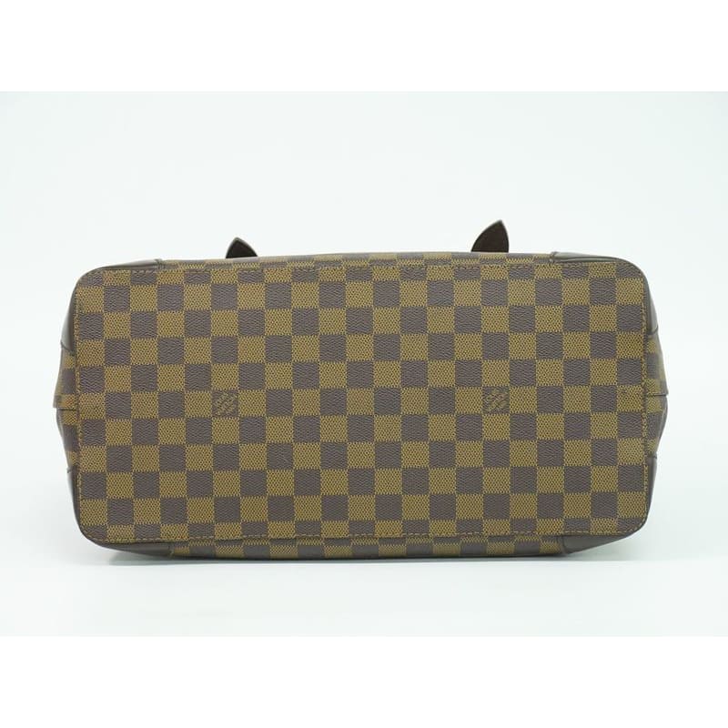 Louis Vuitton Hampstead MM Damier Ebene Tote Bag Handbag Brown