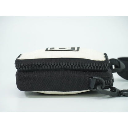 Chanel Chanel Sports Line Shoulder Bag Pochette Nylon Black Beige