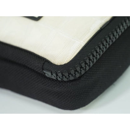Chanel Chanel Sports Line Shoulder Bag Pochette Nylon Black Beige