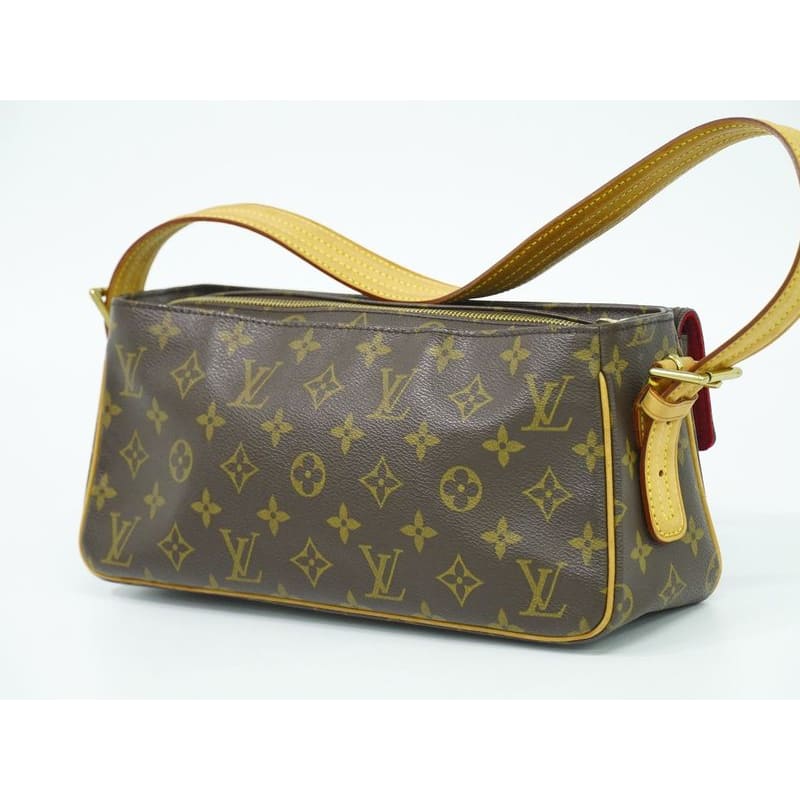 Louis Vuitton Cite MM Monogram Shoulder Bag Handbag Brown