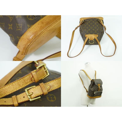 Louis Vuitton Montsouris MM Rucksack Sac Backpack Monogram Brown