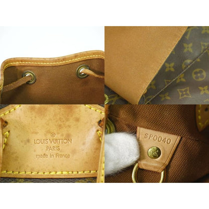 Louis Vuitton Montsouris MM Rucksack Sac Backpack Monogram Brown