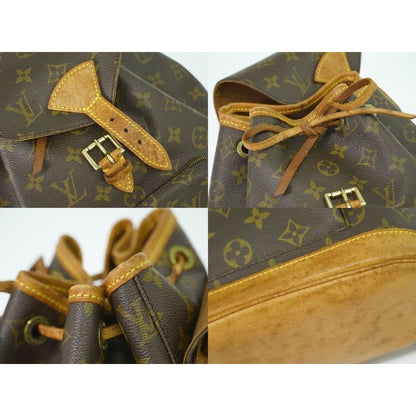 Louis Vuitton Montsouris MM Rucksack Sac Backpack Monogram Brown