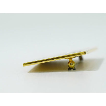 Chanel Logo Brooch GP Gold Plated Accessory Jewelry