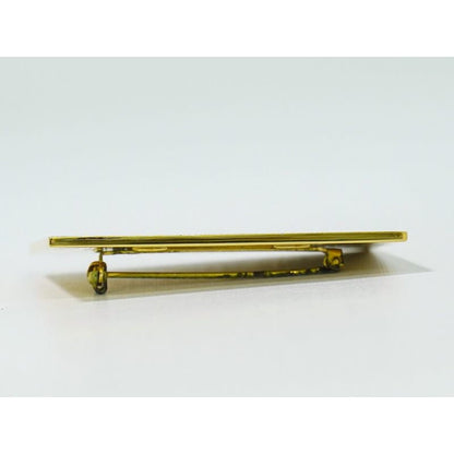 Chanel Logo Brooch GP Gold Plated Accessory Jewelry