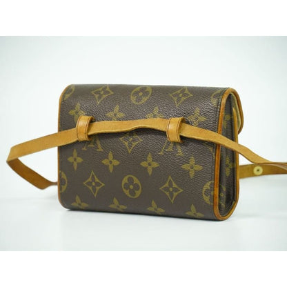 Louis Vuitton Pochette Florentine Monogram Waist Pouch Brown
