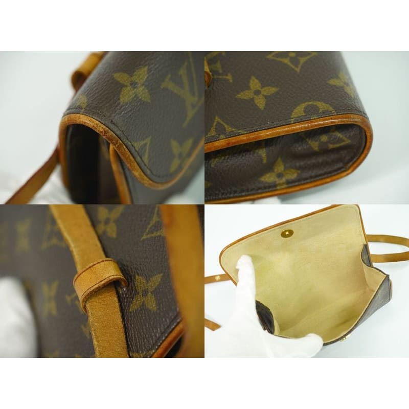 Louis Vuitton Pochette Florentine Monogram Waist Pouch Brown