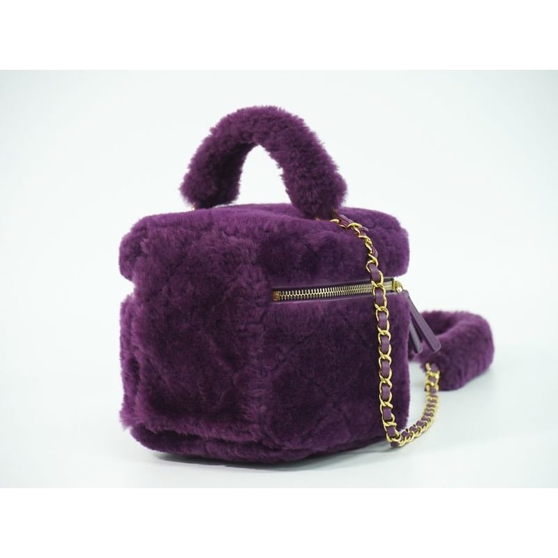 Chanel Quilted 2-Way Vanity Bag Shoulder Handbag