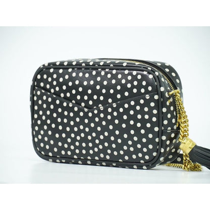 Saint Laurent Lou Tassel Dot Chain Shoulder Bag Pochette Leather