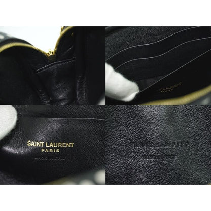 Saint Laurent Lou Tassel Dot Chain Shoulder Bag Pochette Leather