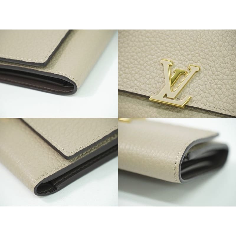 Louis Vuitton Portefeuille Capucines Taurillon Leather Fold Wallet