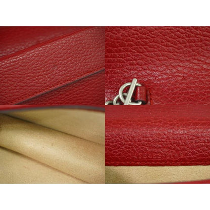 Gucci Dionysus Shoulder Bag Pochette Leather Red