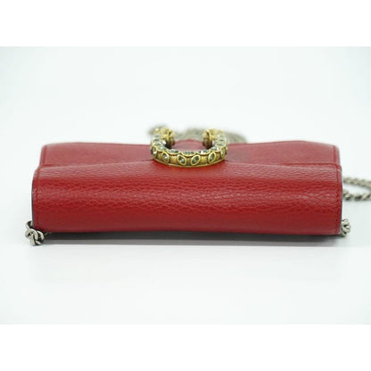 Gucci Dionysus Shoulder Bag Pochette Leather Red