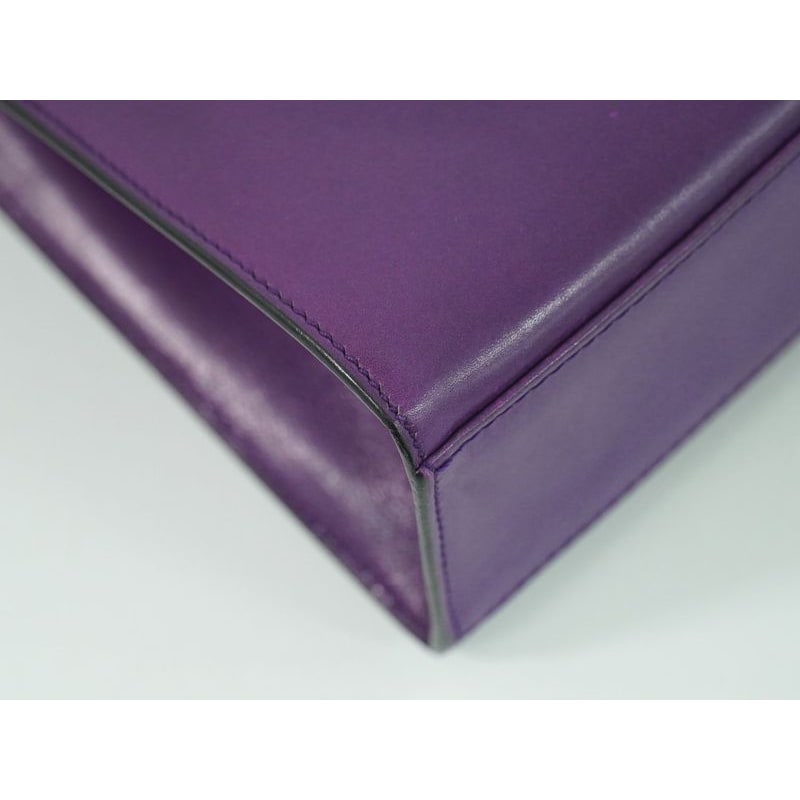 Celine Leather Handbag Purple Bag