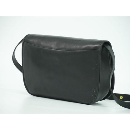 Gucci Interlocking G Vintage Shoulder Bag Pochette Leather Black