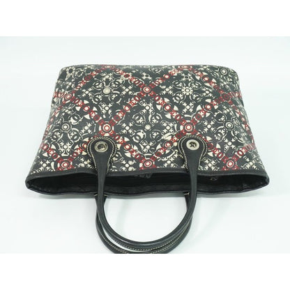 Chanel Coco Travel Tote Bag Handbag Black Multicolor