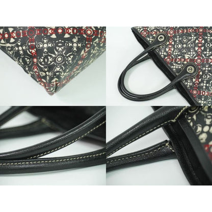 Chanel Coco Travel Tote Bag Handbag Black Multicolor
