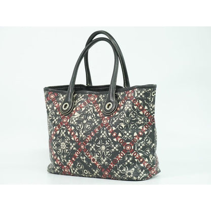 Chanel Coco Travel Tote Bag Handbag Black Multicolor