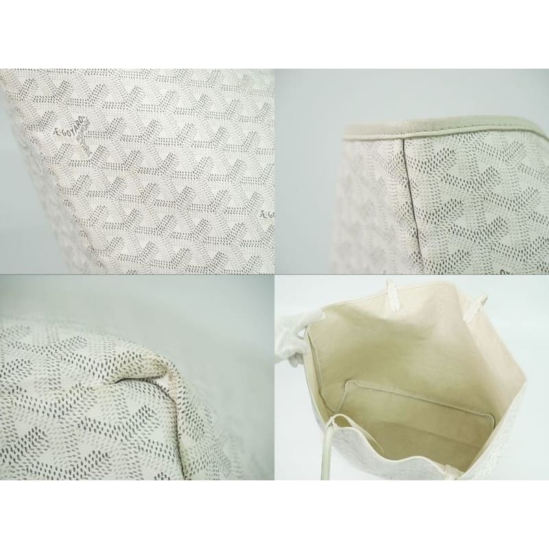 Goyard Saint Louis GM Tote Bag Handbag White