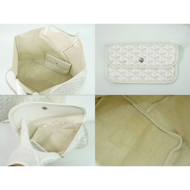 Goyard Saint Louis GM Tote Bag Handbag White