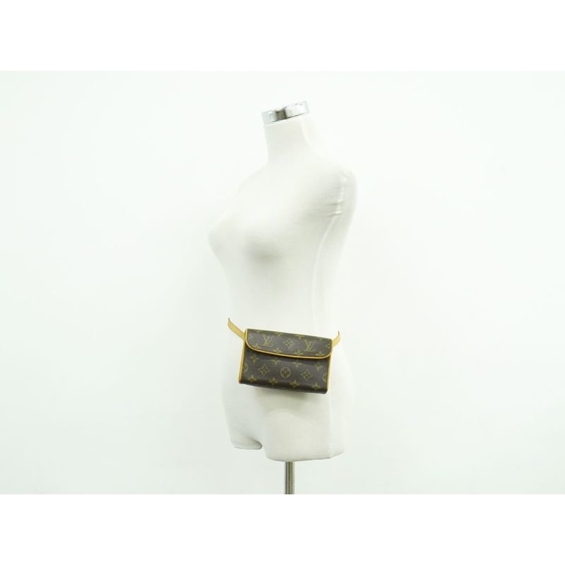 Louis Vuitton Pochette Florentine Monogram Waist Pouch Brown