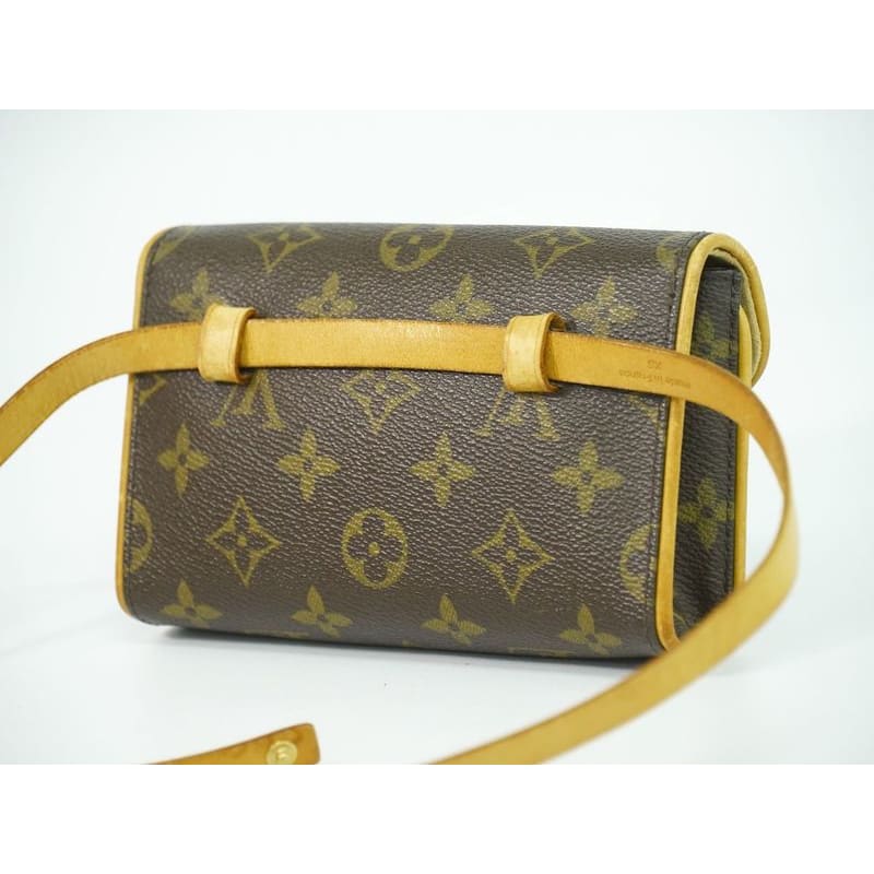 Louis Vuitton Pochette Florentine Monogram Waist Pouch Brown