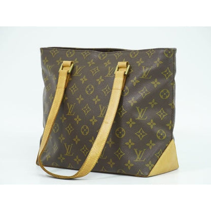Louis Vuitton Cabas Piano Monogram Tote Bag Shoulder Bag Brown