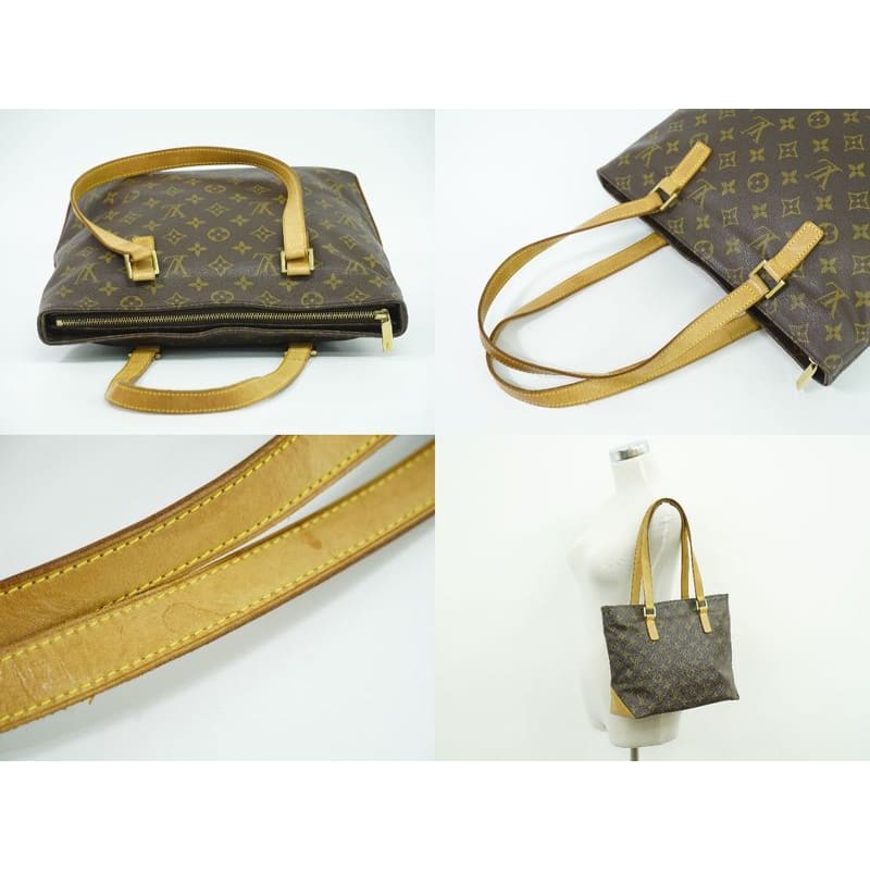 Louis Vuitton Cabas Piano Monogram Tote Bag Shoulder Bag Brown