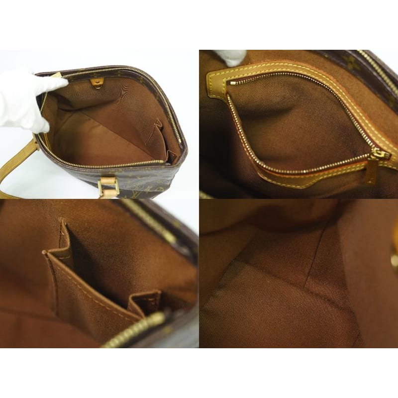 Louis Vuitton Cabas Piano Monogram Tote Bag Shoulder Bag Brown