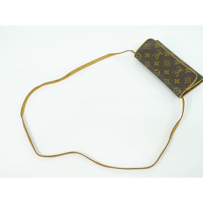 Louis Vuitton Pochette Twin PM Monogram 2-Way Shoulder Bag Brown