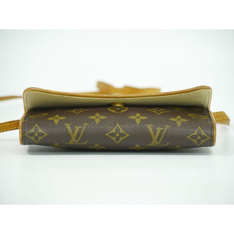 Louis Vuitton Pochette Twin PM Monogram 2-Way Shoulder Bag Brown